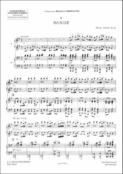 Sur Cinq Notes, Pour Piano Quatre Mains