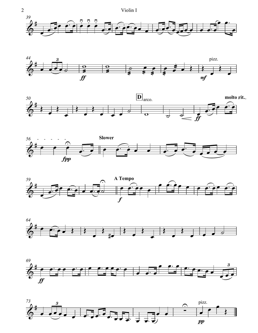 Waltzing Matilda - String Orchestra String Orchestra scores gallery preview page 6