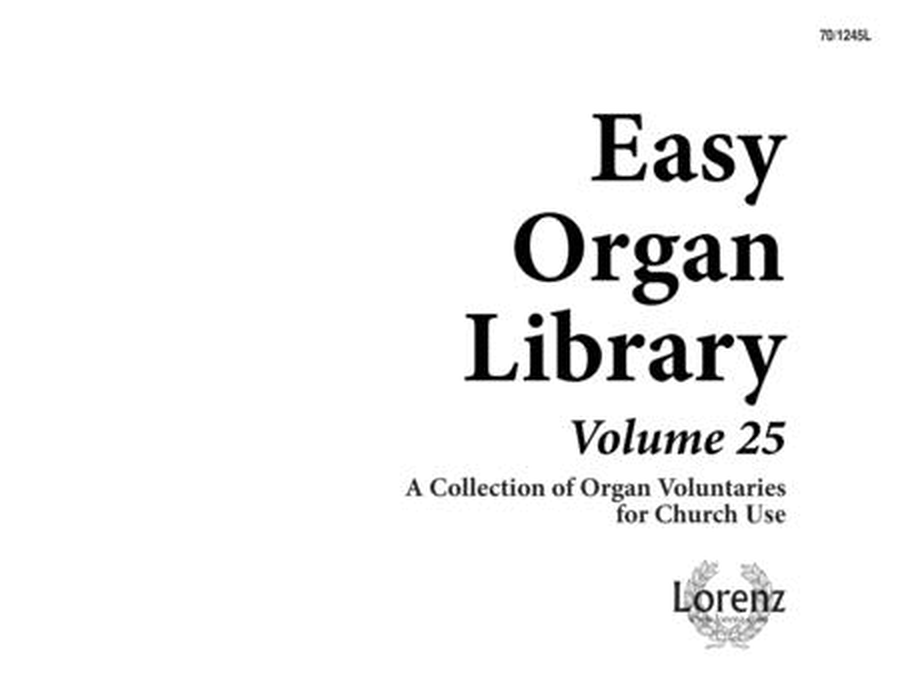 Easy Organ Library, Vol. 25