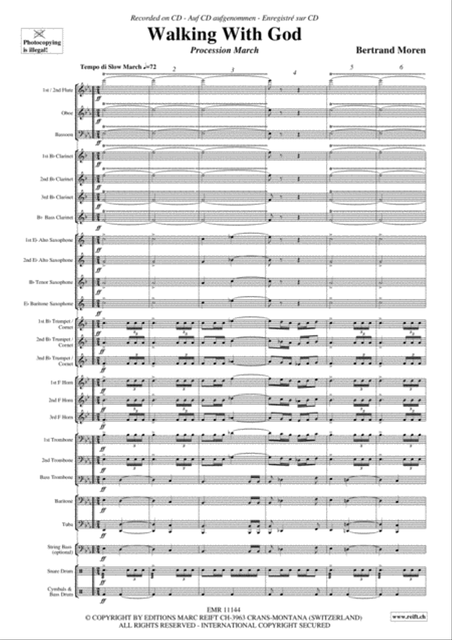 Walking With God Concert Band scores gallery preview page 4
