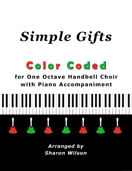 Simple Gifts (for One Octave Handbell Choir with Piano accompaniment) image number null