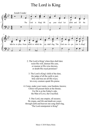 The Lord is King. A new tune to a wonderful old hymn.