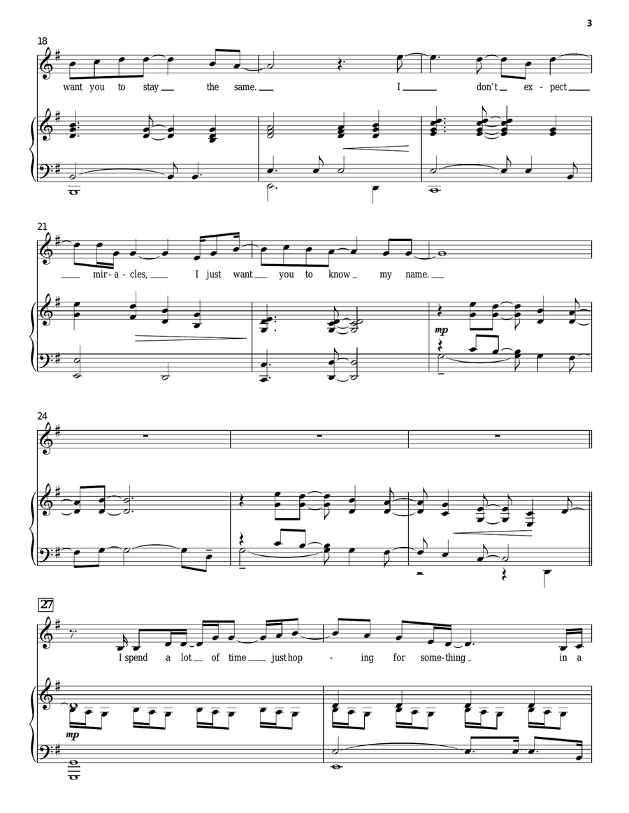 My Name Is Archie Piano, Vocal scores gallery preview page 3