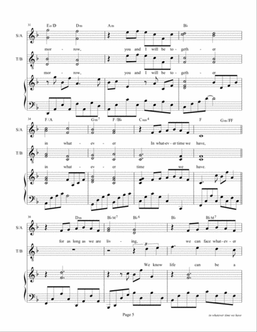In Whatever Time We Have 4-Part scores gallery preview page 5