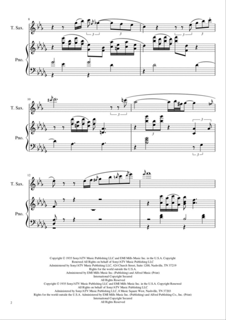 In A Sentimental Mood Piano scores gallery preview page 2