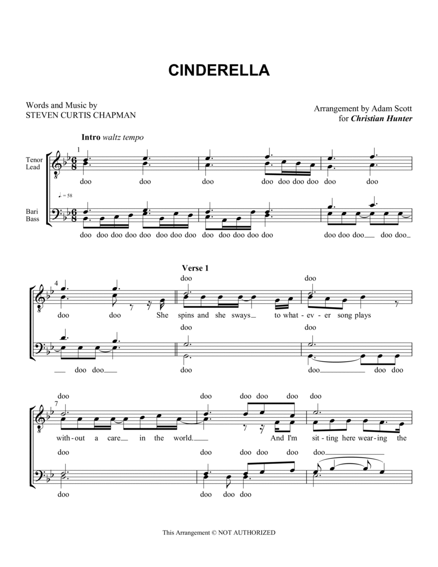 Cinderella TTBB scores gallery preview page 1