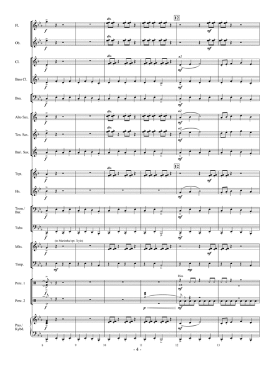 Escape From Krypton Escape From Krypton Concert Band scores gallery preview page 3