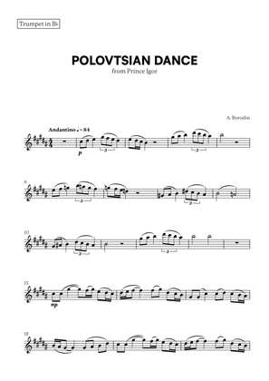 Polovtsian Dance (from Prince Igor) (for Trumpet)