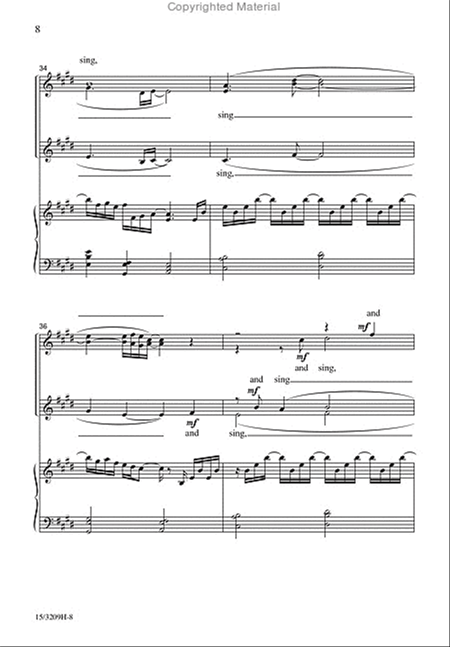 And I Can Sing SSAA scores gallery preview page 8