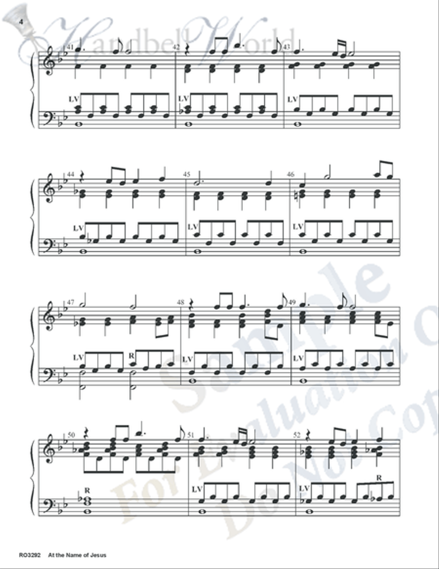 At the Name of Jesus 5-Octaves scores gallery preview page 3