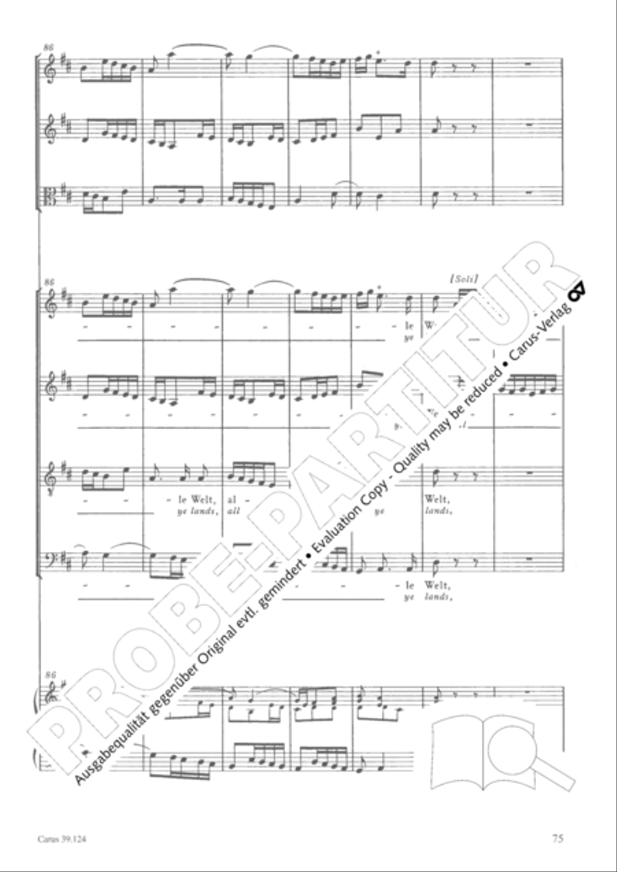 Sing to the Lord a new song (Singet dem Herrn ein neues Lied) 4-Part scores gallery preview page 76