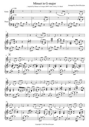 Minuet in G-major - EASY (violin & piano)