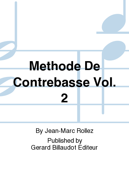 Methode De Contrebasse Vol. 2