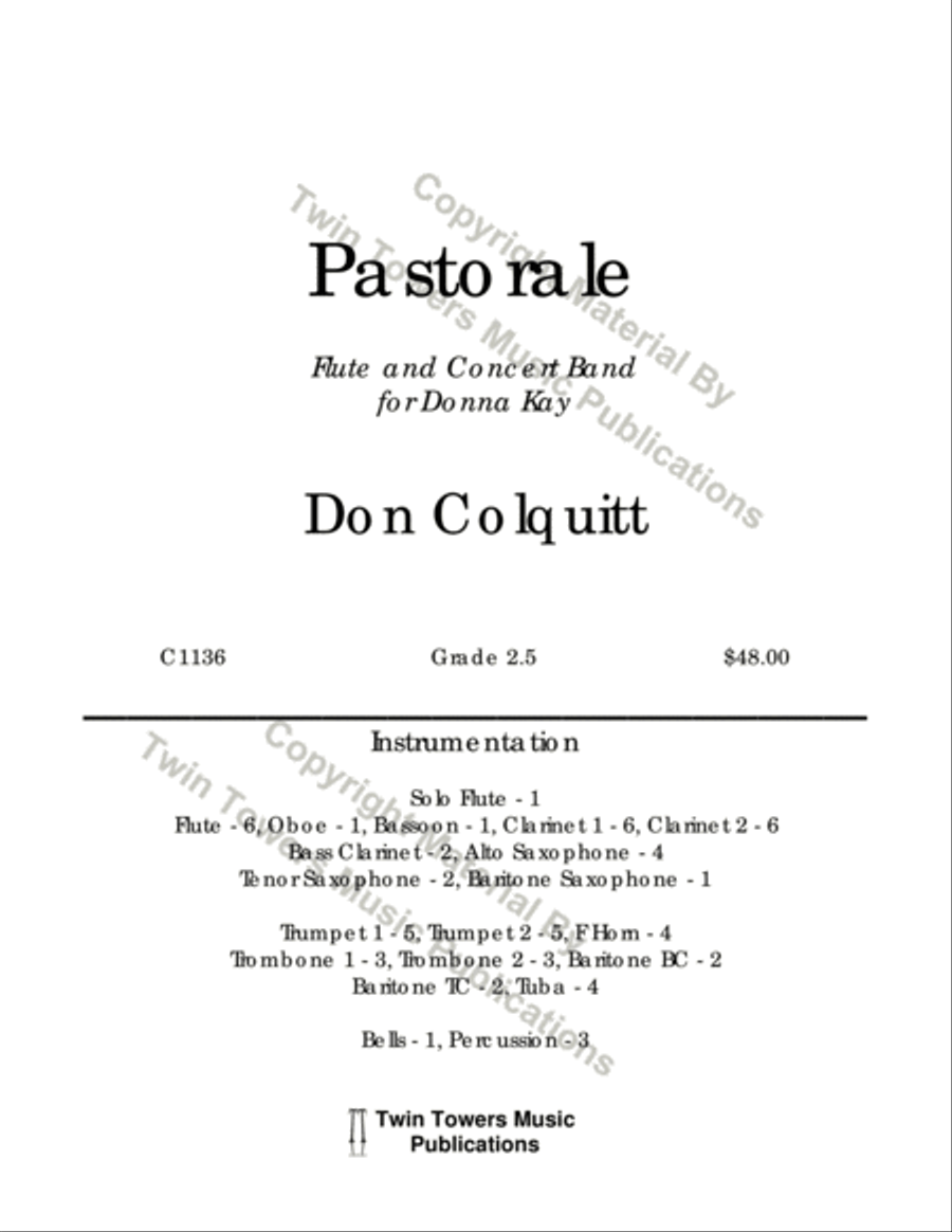 Pastorale Concert Band scores gallery preview page 2
