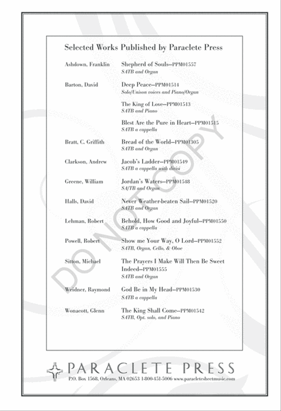 Nine American Folk Hymns 4-Part scores gallery preview page 53