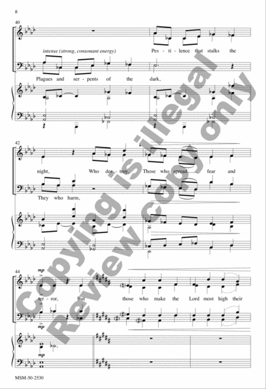 All Who Dwell in the Shadow of the Lord (Choral Score) image number null