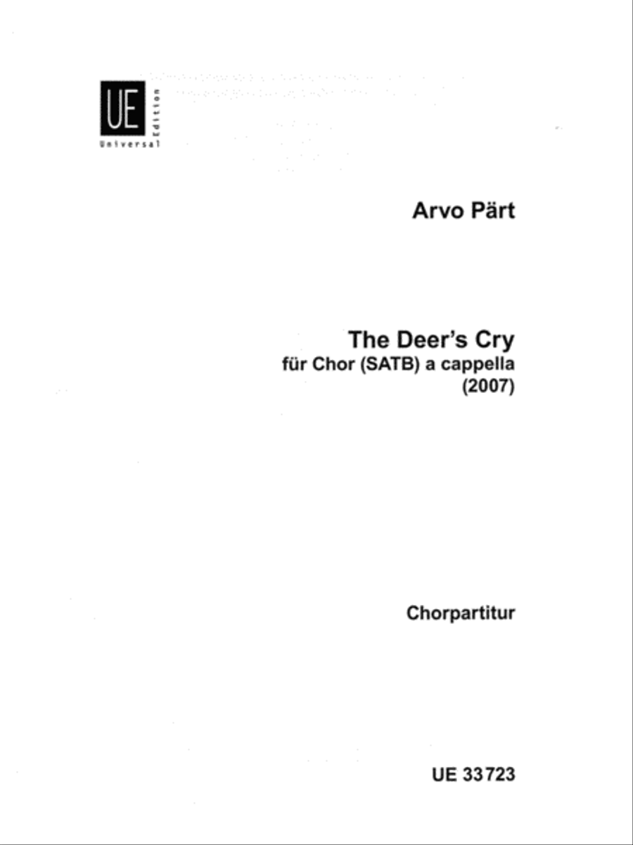 The Deer's Cry 4-Part scores gallery preview page 1