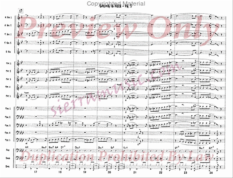 Spring Is Here Jazz Ensemble scores gallery preview page 4