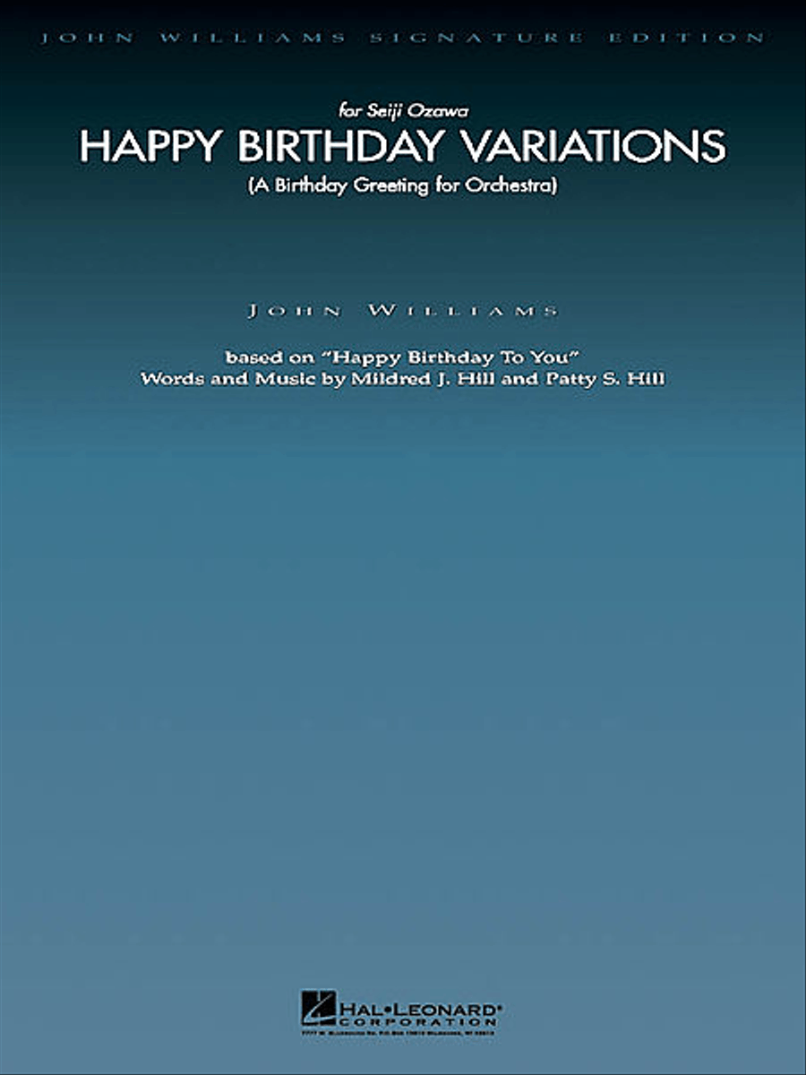 Happy Birthday Variations Full Orchestra scores gallery preview page 1