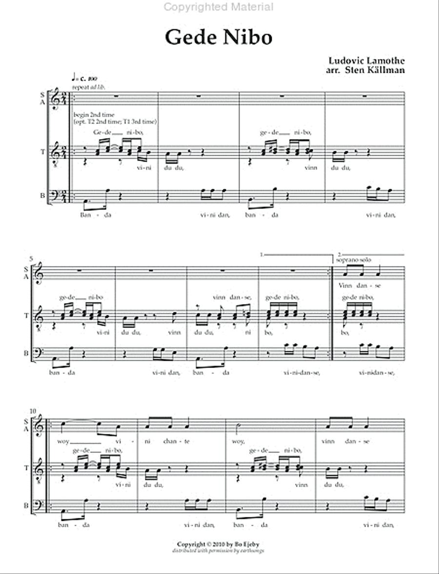 gede nibo 4-Part scores gallery preview page 2