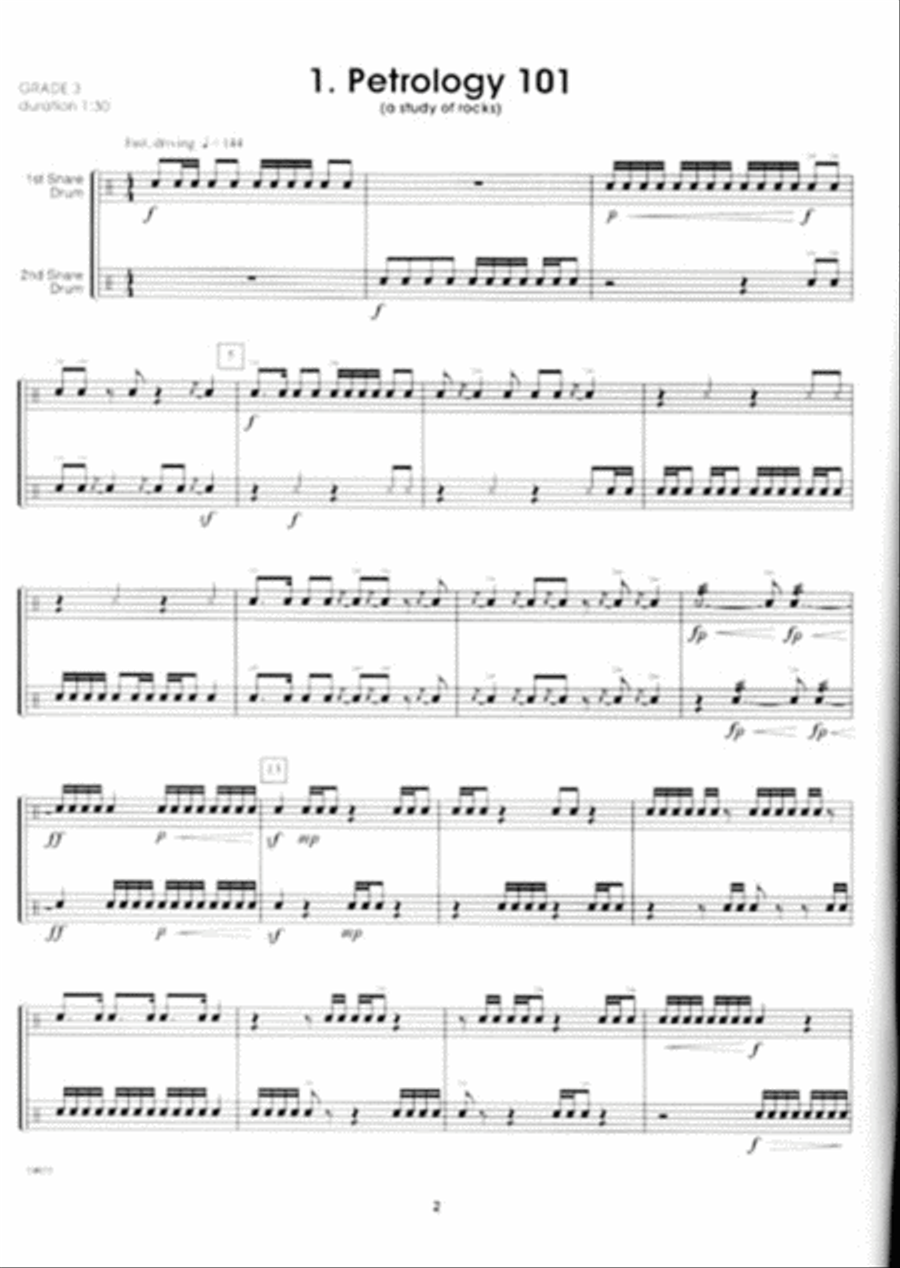 Contest Duets For Intermediate Snare Drummers