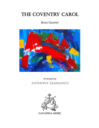 Book cover for THE COVENTRY CAROL (Brass Quartet)