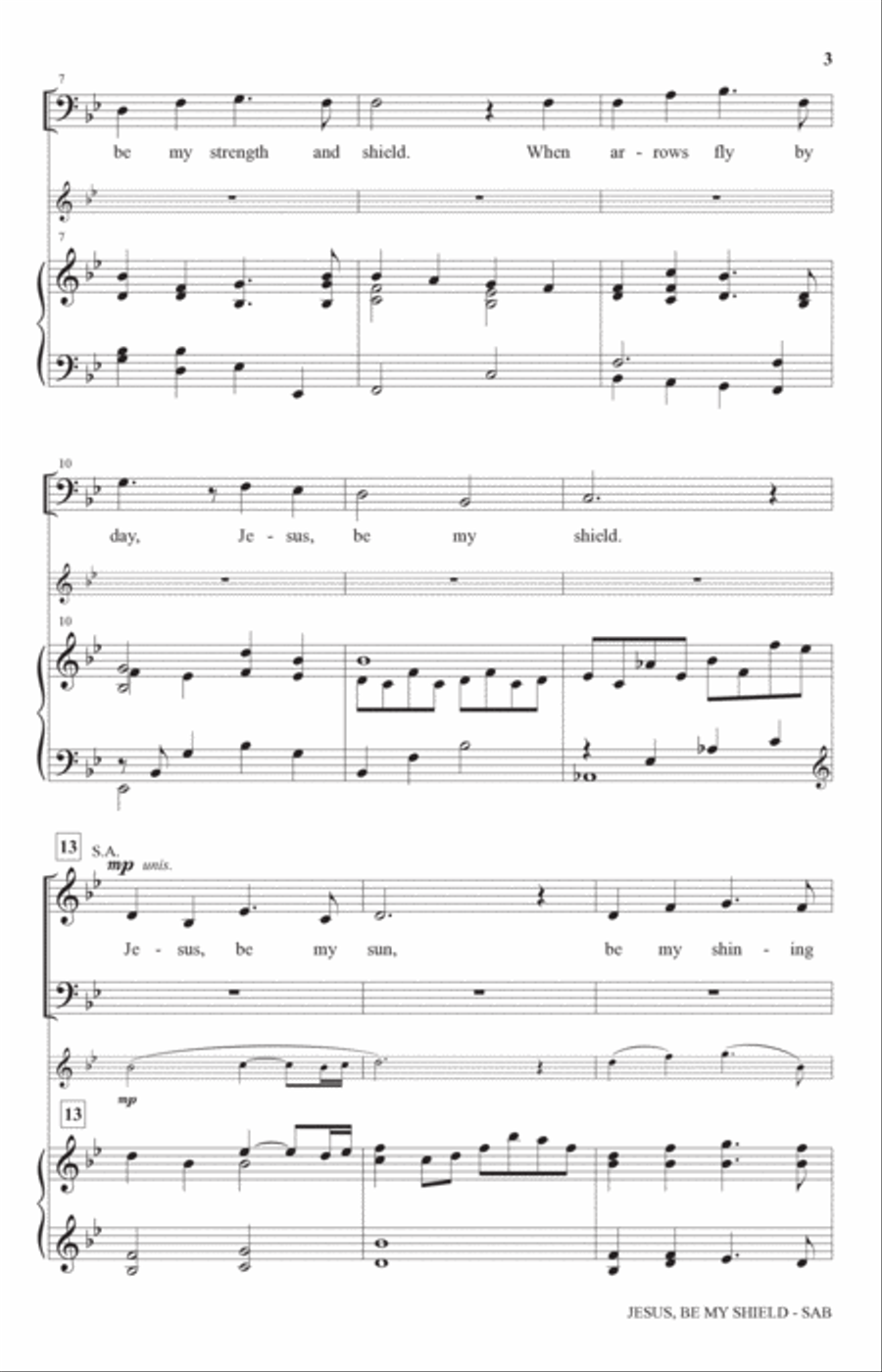 Jesus, Be My Shield (arr. Charles McCartha) 3-Part scores gallery preview page 2
