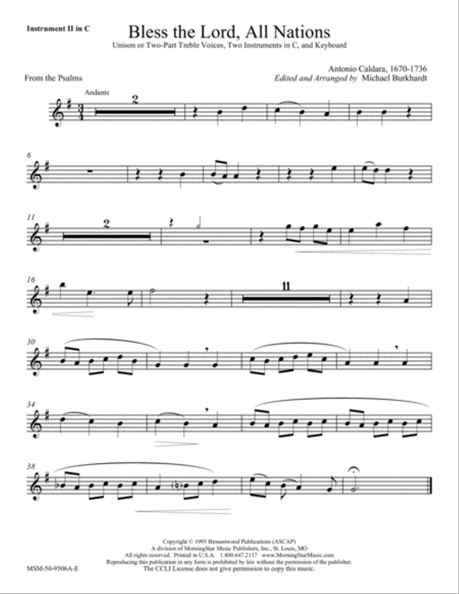 Bless the Lord, All Nations Choir scores gallery preview page 2