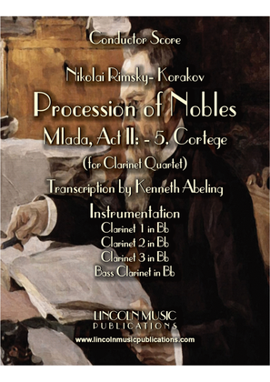 Book cover for Rimsky-Korsakov – “Procession of Nobles” from Mlada (for Clarinet Quartet)