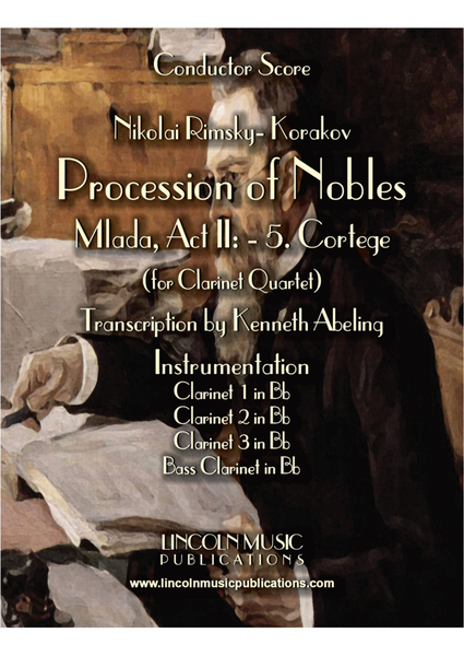 Rimsky-Korsakov – “Procession of Nobles” from Mlada (for Clarinet Quartet) image number null
