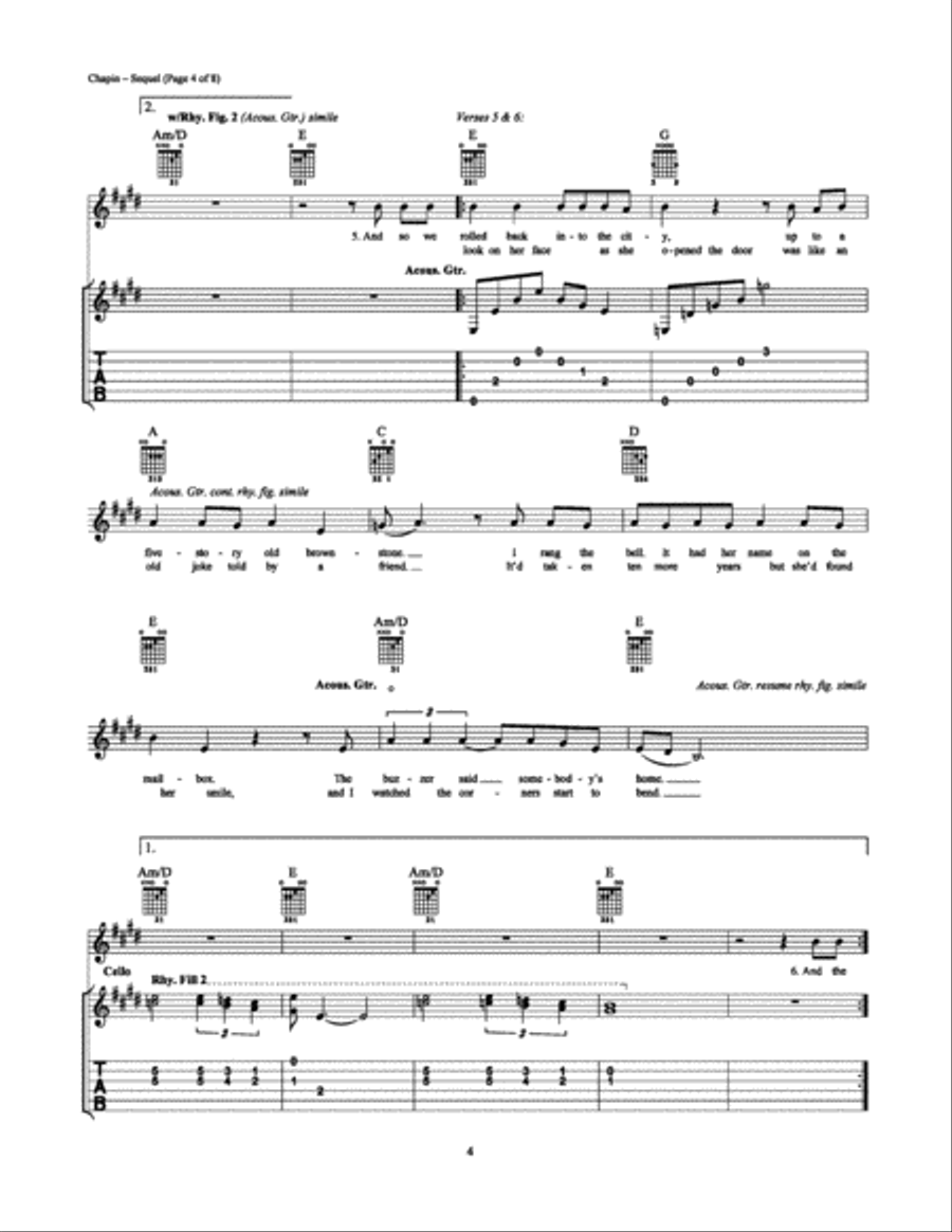 Sequel Electric Guitar scores gallery preview page 4
