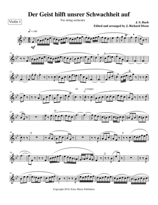 Der Geist/ 1st Violin part