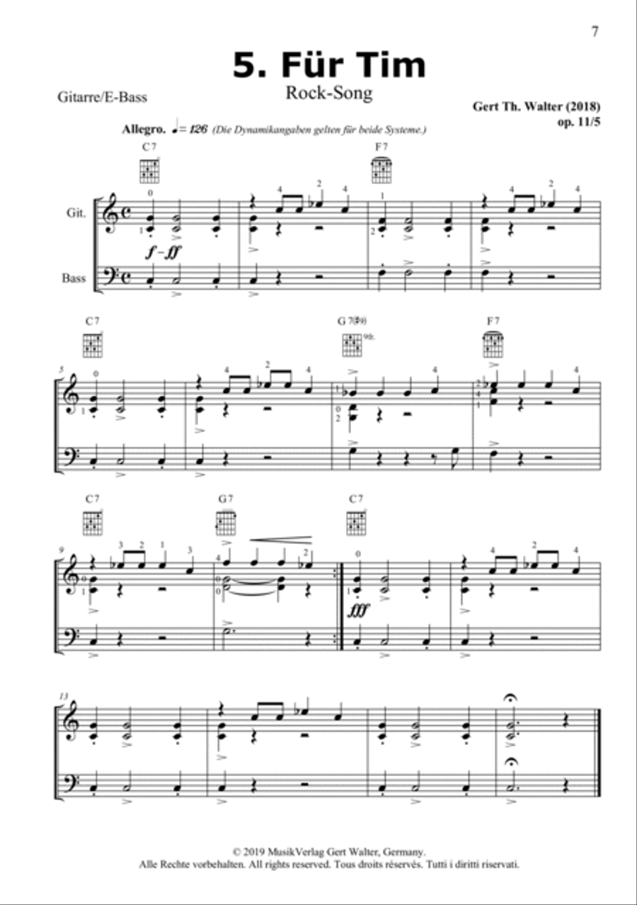 Guitar Pop Romanticists String Duet scores gallery preview page 5
