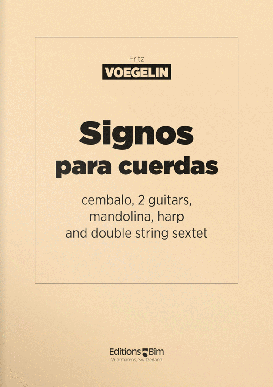 Signos para cuerdas Signos para cuerdas Chamber Music scores gallery preview page 1