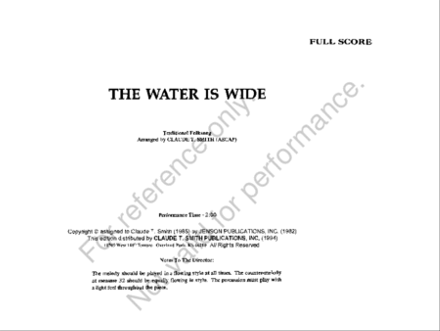 The Water Is Wide The Water Is Wide Concert Band scores gallery preview page 2