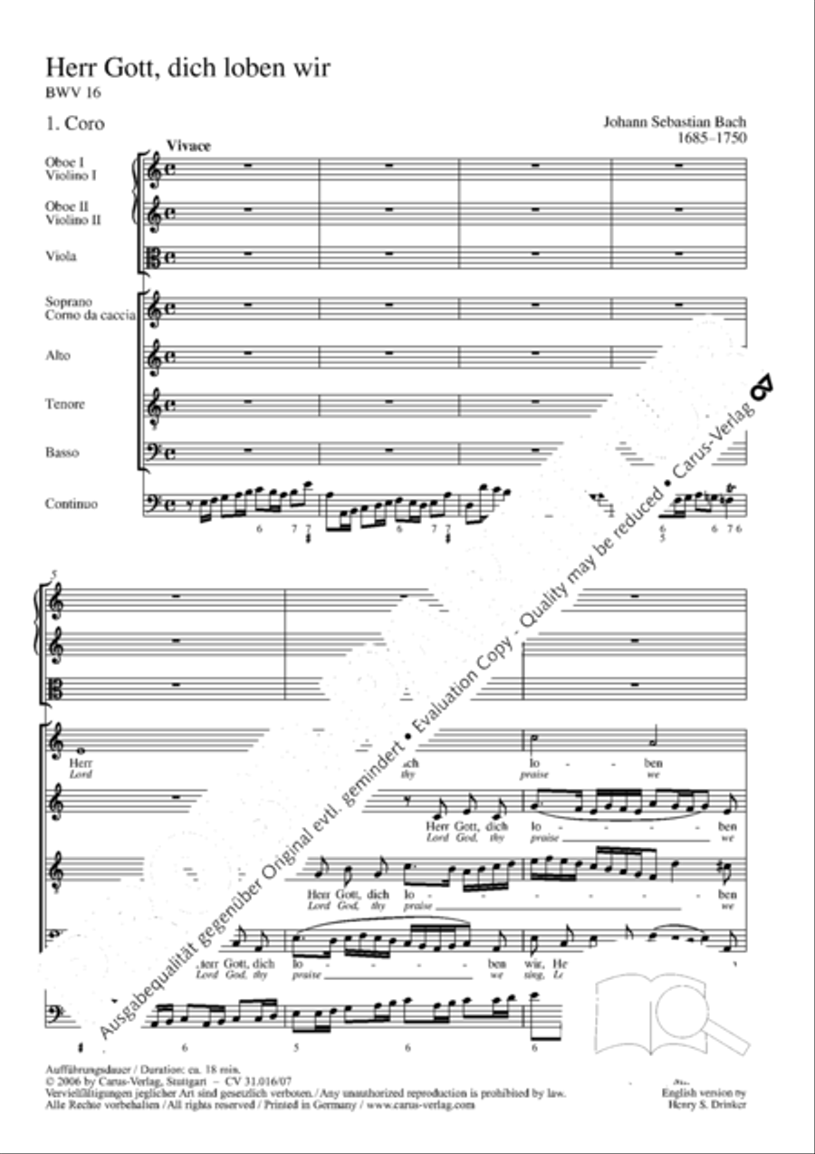 Lord God, thy praise we sing (Herr Gott, dich loben wir) ATB scores gallery preview page 6