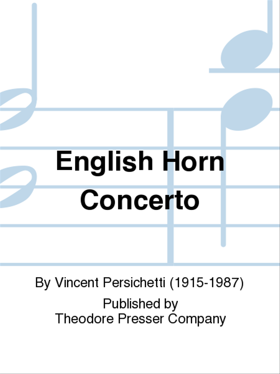 English Horn Concerto Orchestra scores gallery preview page 1