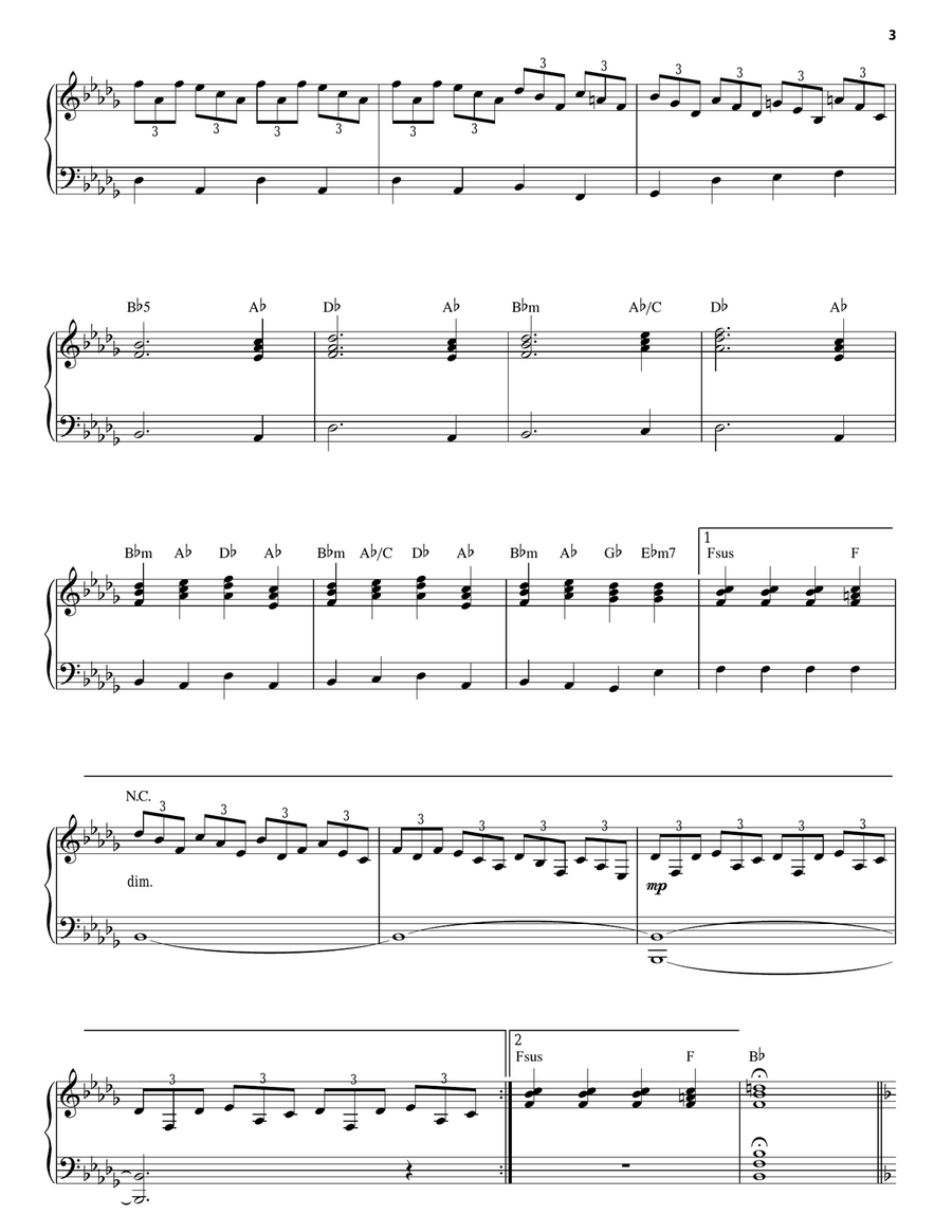 Foreplay/Long Time (Long Time) Piano, Vocal scores gallery preview page 3