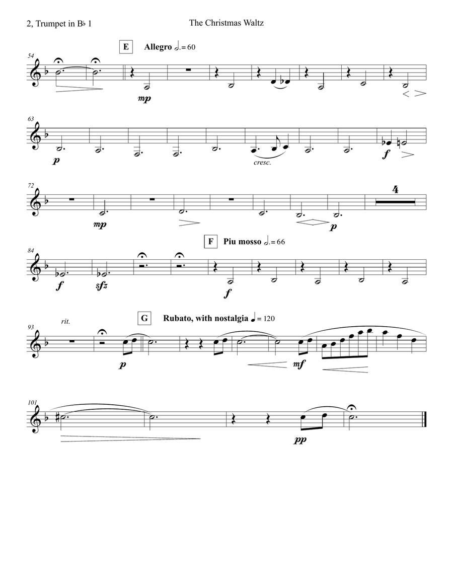 The Christmas Waltz School and Community scores gallery preview page 6