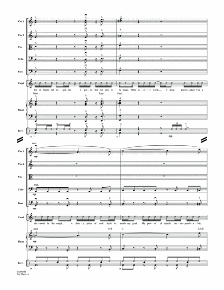 My Shot - Conductor Score (Full Score) String Orchestra scores gallery preview page 4