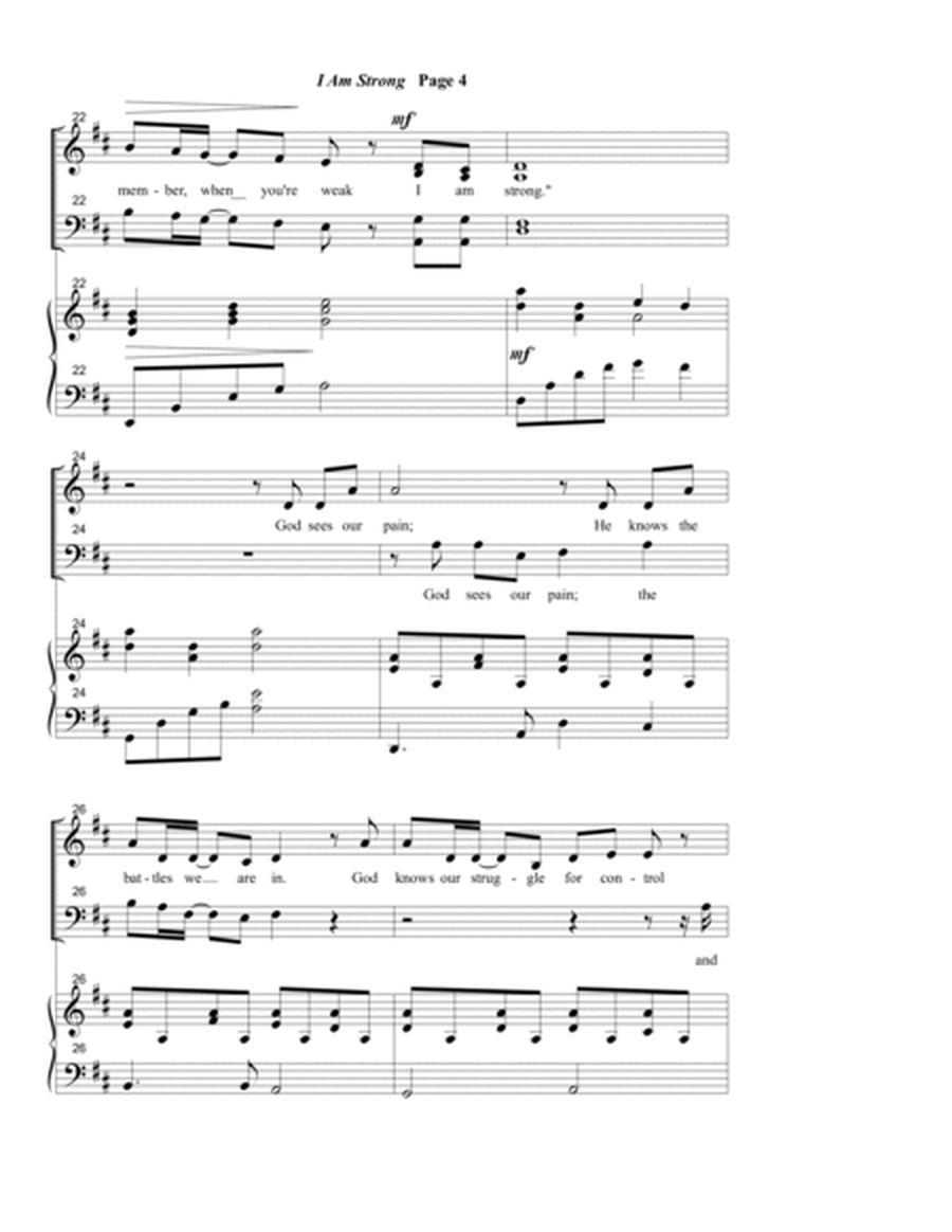 I Am Strong SATB ANTHEM image number null