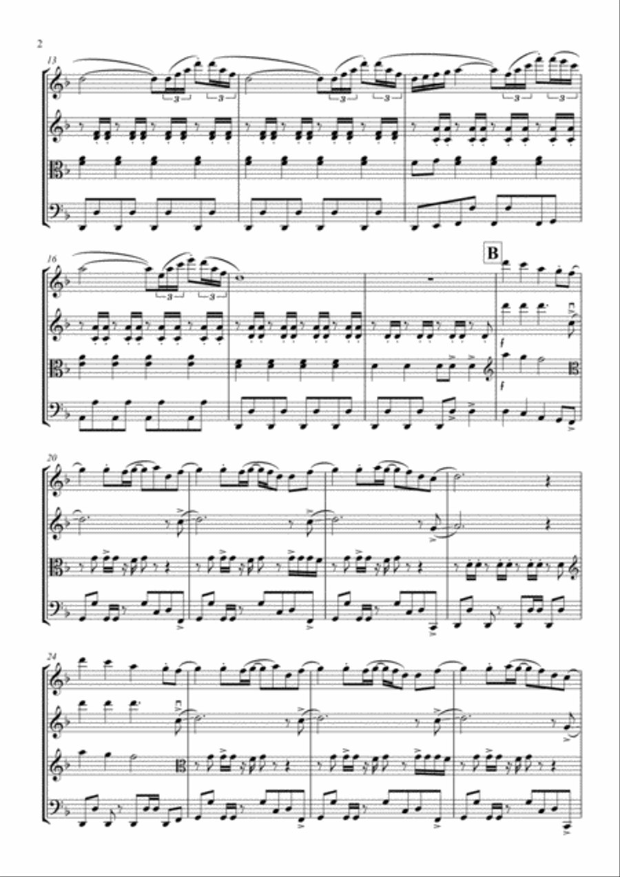 Gimme! Gimme! Gimme! (A Man After Midnight) String Quartet scores gallery preview page 2