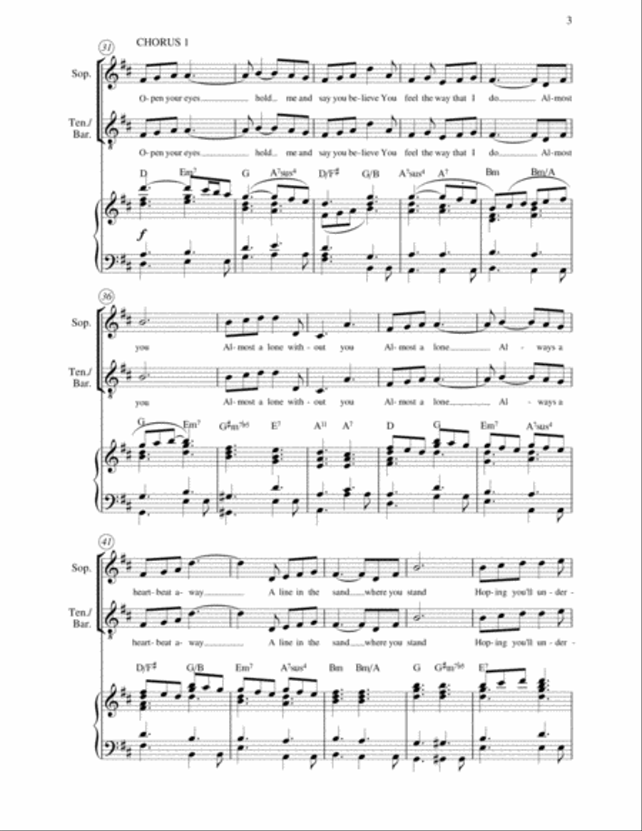 Almost You - duet from the musical John Paul Jones Vocal Duet scores gallery preview page 5
