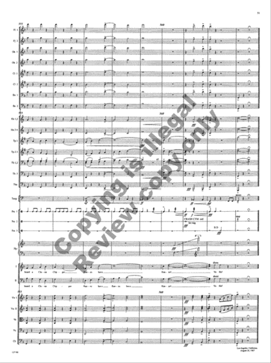 American Folk Song Suite (Orchestra Score) Choir scores gallery preview page 107