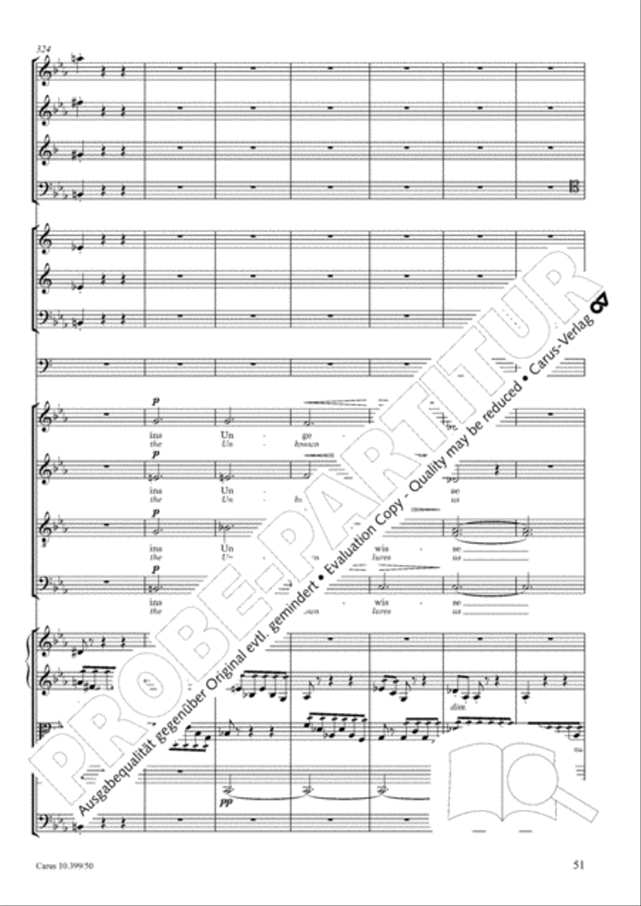 Schicksalslied, Op. 54 Choir scores gallery preview page 52
