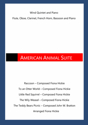 Book cover for American Animal Suite: Wind Quintet and Piano