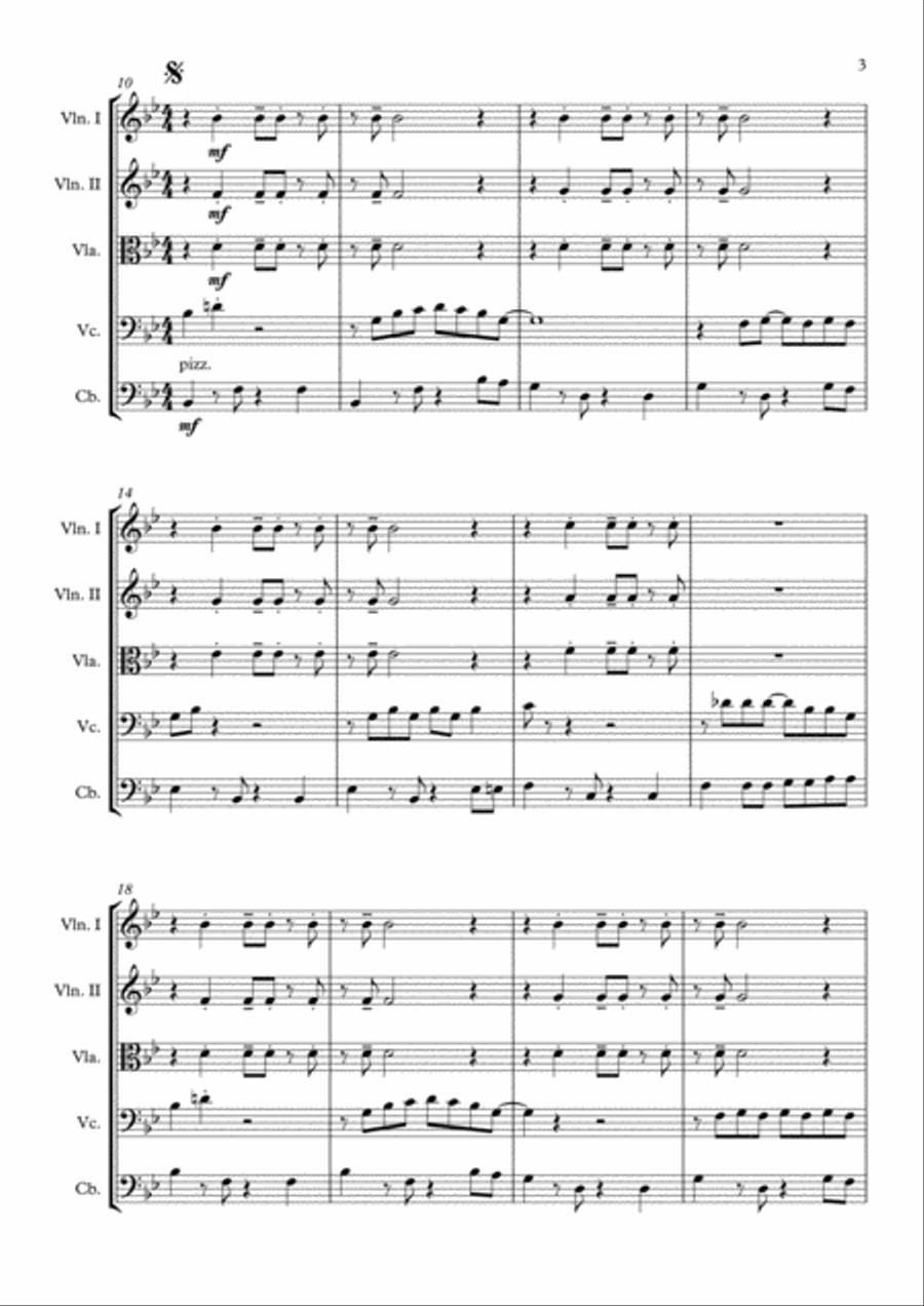 Speedy Gonzales Speedy Gonzales String Quintet scores gallery preview page 4