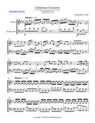 CHRISTMAS CONCERTO - Adagio & Allegro - STRING DUO - (Violin and Cello) Concerto VIII Op. 6 No. 8, F