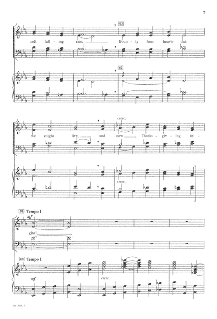 And Now Thanksgiving Begins 4-Part scores gallery preview page 7
