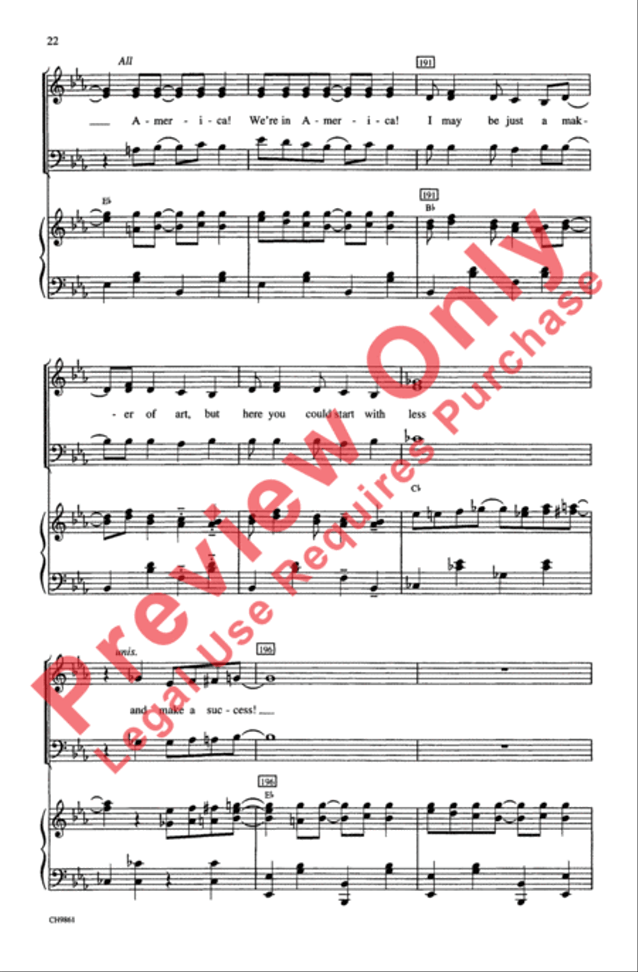 Ragtime (Choral Selections) 3-Part scores gallery preview page 22